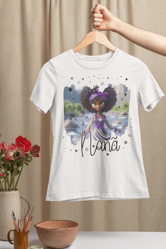 Camiseta Nanã Coleção Orixás - Temos de Todas as Cores
