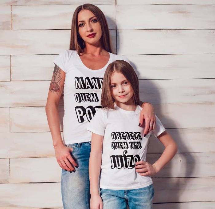 Camiseta Tal Mae Tal Filha Kit 2 Camisetas Personalizadas