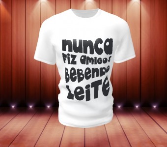 Camiseta Cachaça Frase Engraçada Modelo 5