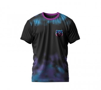 Camiseta Sublimação Total DryFit - Urso Neon