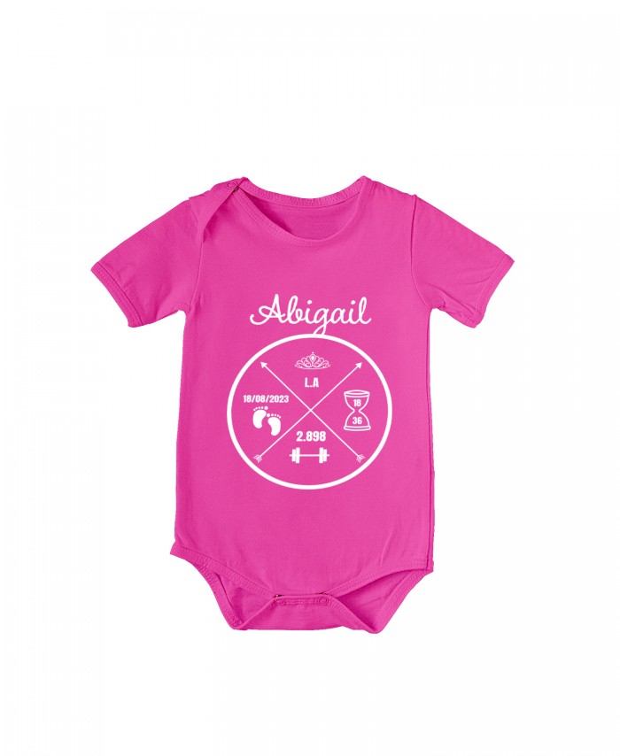 Body bebê Círculo de Nascimento personalizado