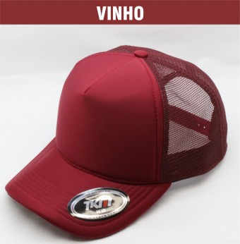 Boné Tkm Snapback Aba Curva Trucker Liso Básico