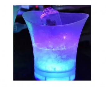 Balde p/ Gelo Rgb Caixa de Som 20w Integrada 5lt Personalizado