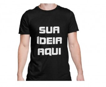 Camiseta personalizada com logo frente