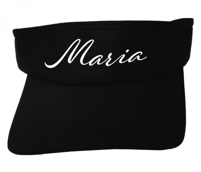 Viseira com Nome Personalizada com Proteção Solar Corrida