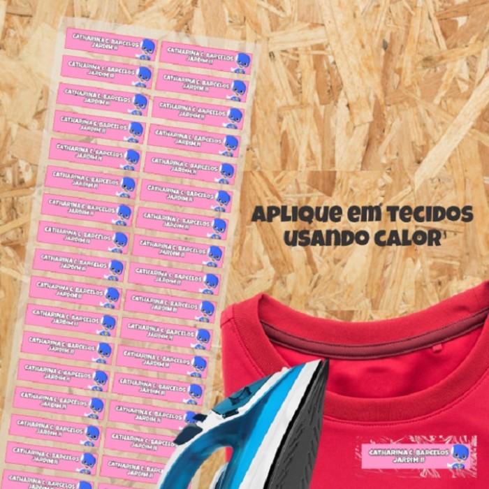 Estampa Escolar Termocolante para Tecidos