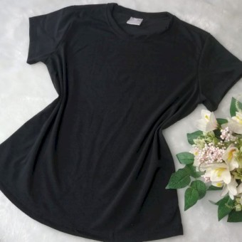 Camiseta feminina blusinha babylook personalizada como desejar Cor Preto Tamanho P