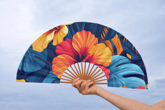 Leque Personalizado - Floral