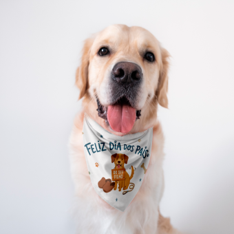 Bandana Pet Personalizada Dia dos Pais