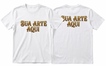 Camiseta Graphic Tshirt Algodão Frente e Costas - Personalize aqui 