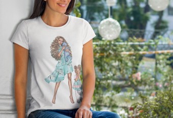 Dia das Mães Ilustração Camisas Presente Personalizado