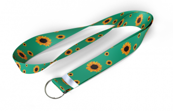 Cordão autismo tirante personalizados 20mm - Girassóis