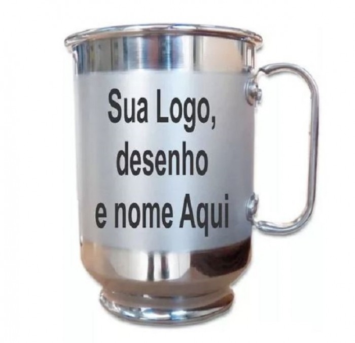 Caneca De Alumínio Personalizada 500ml