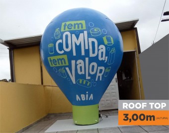 Rooftop Balão Inflável Personalizado: Atraia Todos os Olhares do Alto
