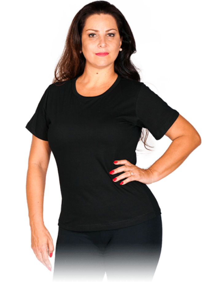 Camiseta ou baby look preta 100% algodão 