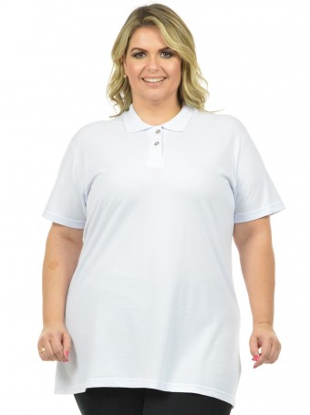 Polo Plus Size Feminina Piquet Personalizada com Seu Logo ou Marca