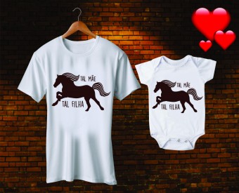 Kit Tal Mãe Tal Filha Body 2 Peças Dia das Mães Presente