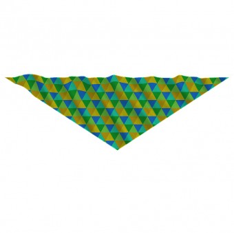 Bandana Pet Personalizada Triângulos Brasil