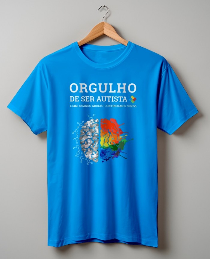 Camiseta Autismo Tea Artesanais - Algodão