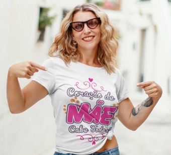 Camiseta Personalizada Dia das Mães Modelo 6