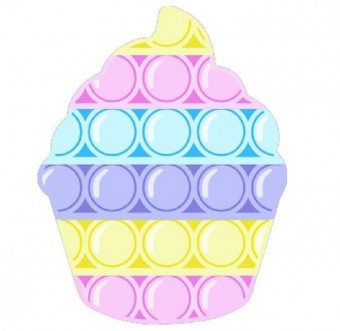 Almofada Cup Cake Arte Pop It 40cm