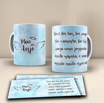 Caneca Mãe de Anjo- Fazemos com a Arte Que Desejar