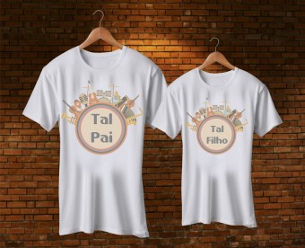 Tal Pai Tal Filho Camiseta Kit 2 Peças