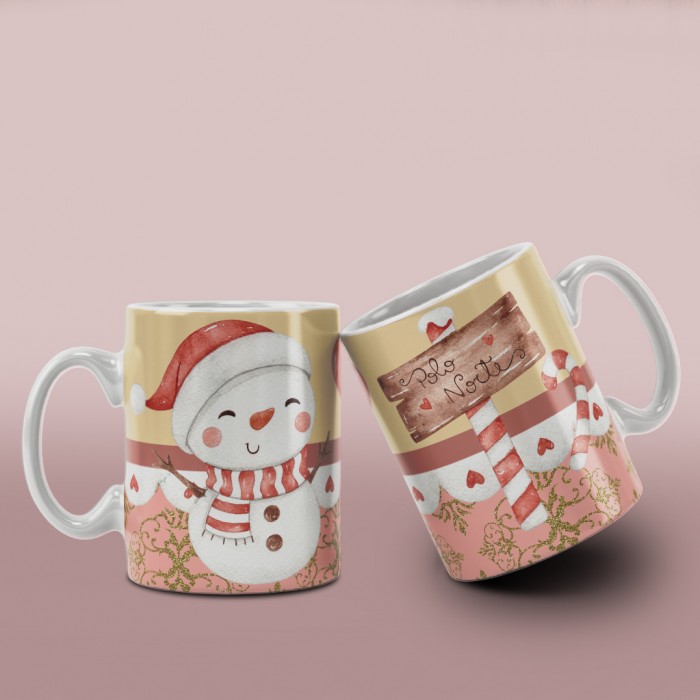 Caneca Natal Aquarela