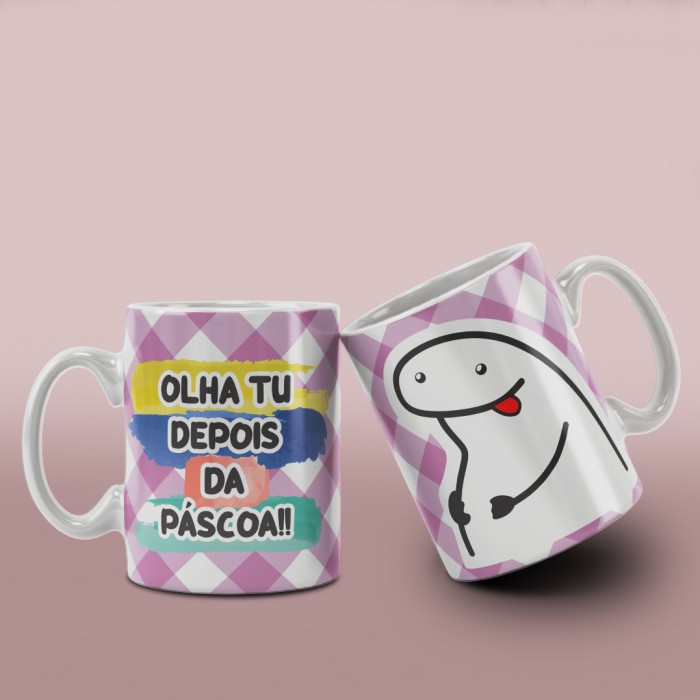 Caneca Flork Frases Pascoa 