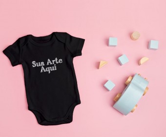  Body Bebê - Sua Arte Aqui - Preto