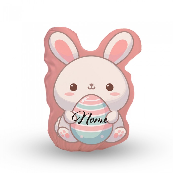 Almofada Azul Coelhinho Personalizada - Com nome