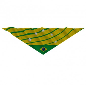 Bandana Pet Personalizada Brasil 6 Estrelas