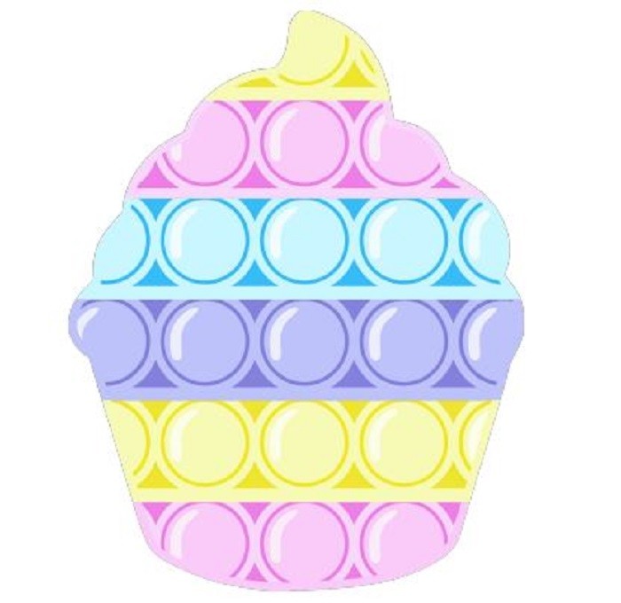 Almofada Cup Cake Arte Pop It 40cm