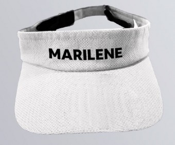 Viseira com Seu Nome Personalizado - Proteção Solar Corrida