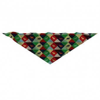 Bandana Pet Personalizada Quadradinhos