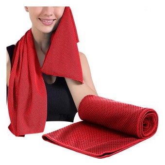 Toalha Fitness Personalizada nas Medidas 30 x 80 cm Dry Cor Vermelho