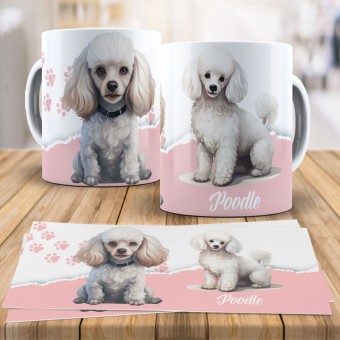 Caneca Xícara Raças Pet - Poodle