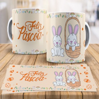 Caneca Coelhinho da Pascoa Xícara
