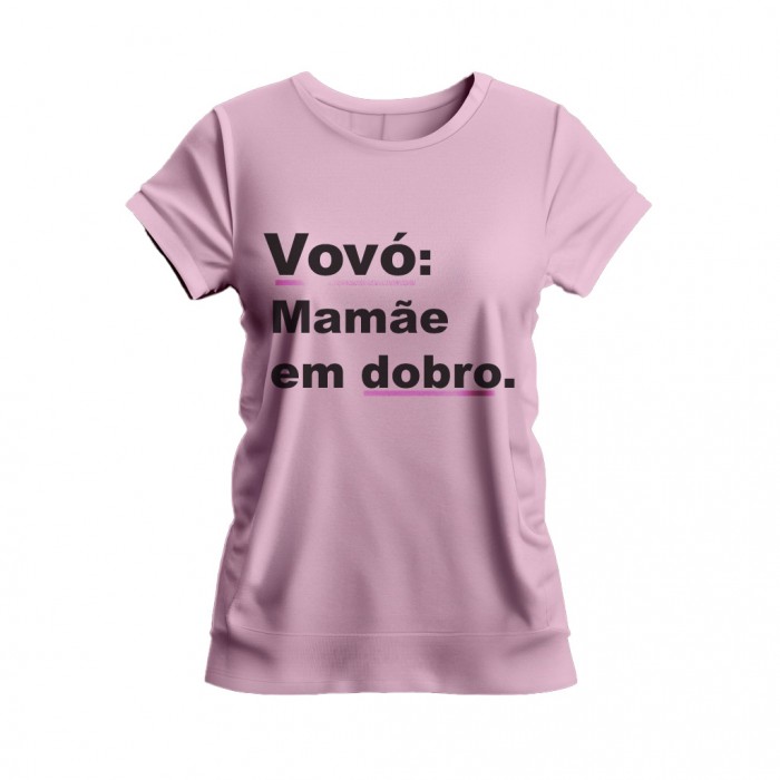 Babylook Feminina Mamãe em Dobro