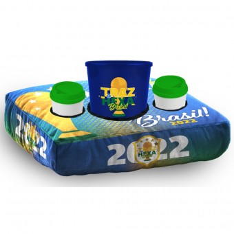 Almofada Pipoca Brasil Traz O Hexa Personalizada