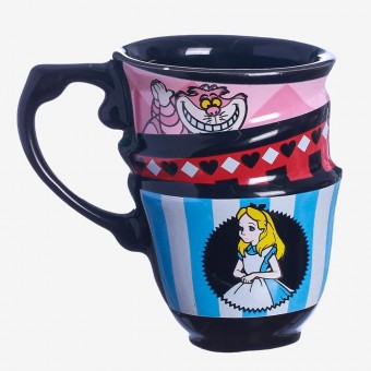 Caneca Alice no País das Maravilhas - Hora do Chá Trio 250ml