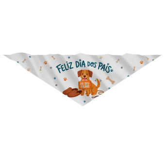Bandana Pet Personalizada Dia dos Pais
