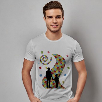 Camiseta Autismo Caminho Quebra-Cabeça