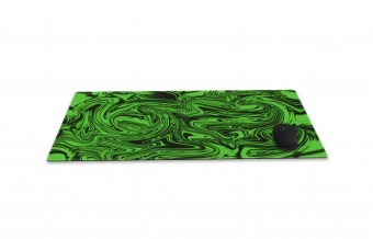 Mousepad Gamer Personalizado Costurado 70x30 - Efeitos Verdes
