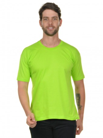 Camiseta ou baby look Verde limão 100% algodão