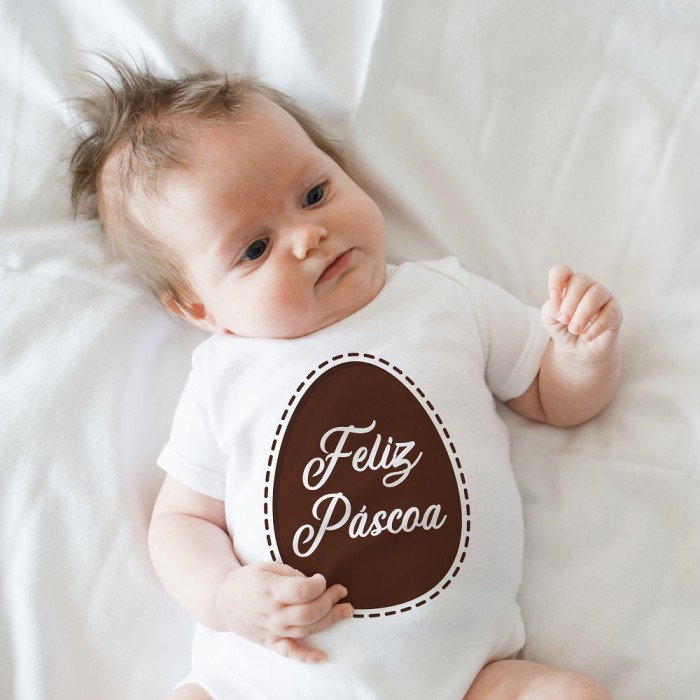 Body Personalizado minha primeira Pascoa 