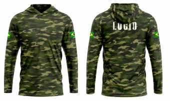 Camiseta Proteção Solar Segunda Pele Manga Longa UV 50+ Praia - Com Capuz
