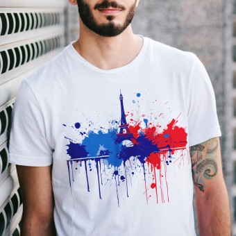 Camiseta PARIS Graffitti - Branca