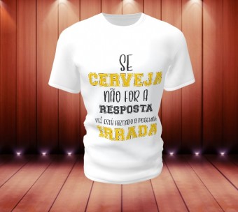 Camiseta Cachaça Frase Engraçada Modelo 2