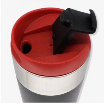 Copo com Tampa Viagem Slim Aço Inox 300ml Mandalorian Star Wars